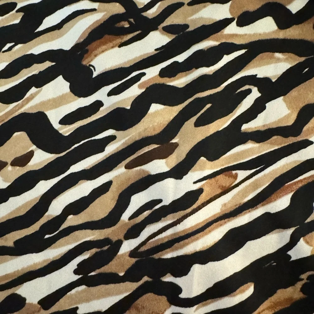 Merona Medium w/Geometric Print Cap Sleeve V-Neck A-Line Knee-Length Dress - EUC